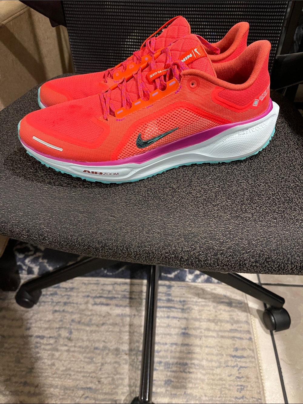 Nike Pegasus 41 gortex Red Pink Teal - Picture 2 of 7